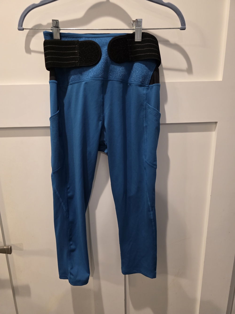 Tommie Copper Women’s Adjustable Back Support Ankle Length Legging Size S Teal
